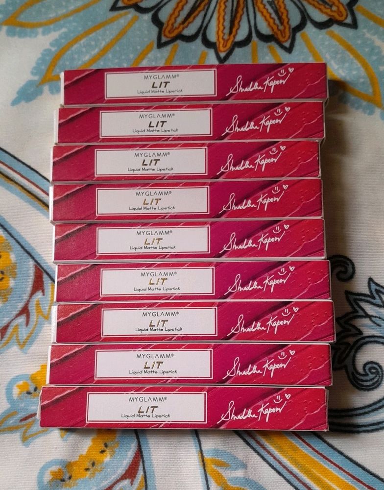 Myglamm Lit Liquid Lipstick 💄 Pack Of 9.