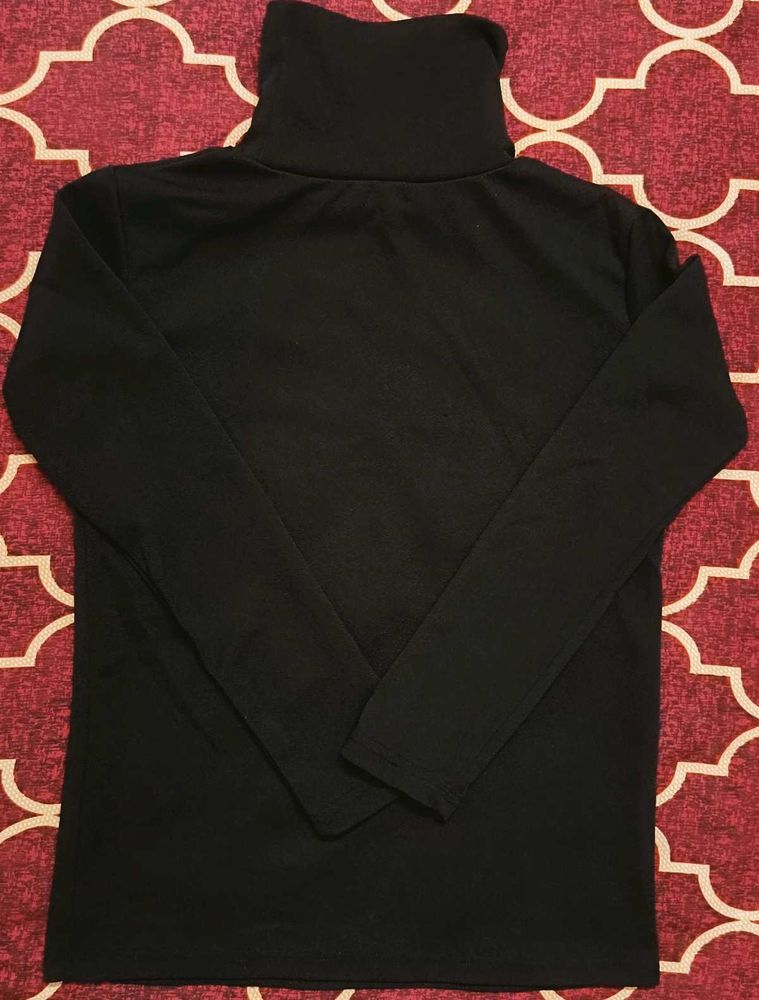 Classic Black Turtleneck Sweater