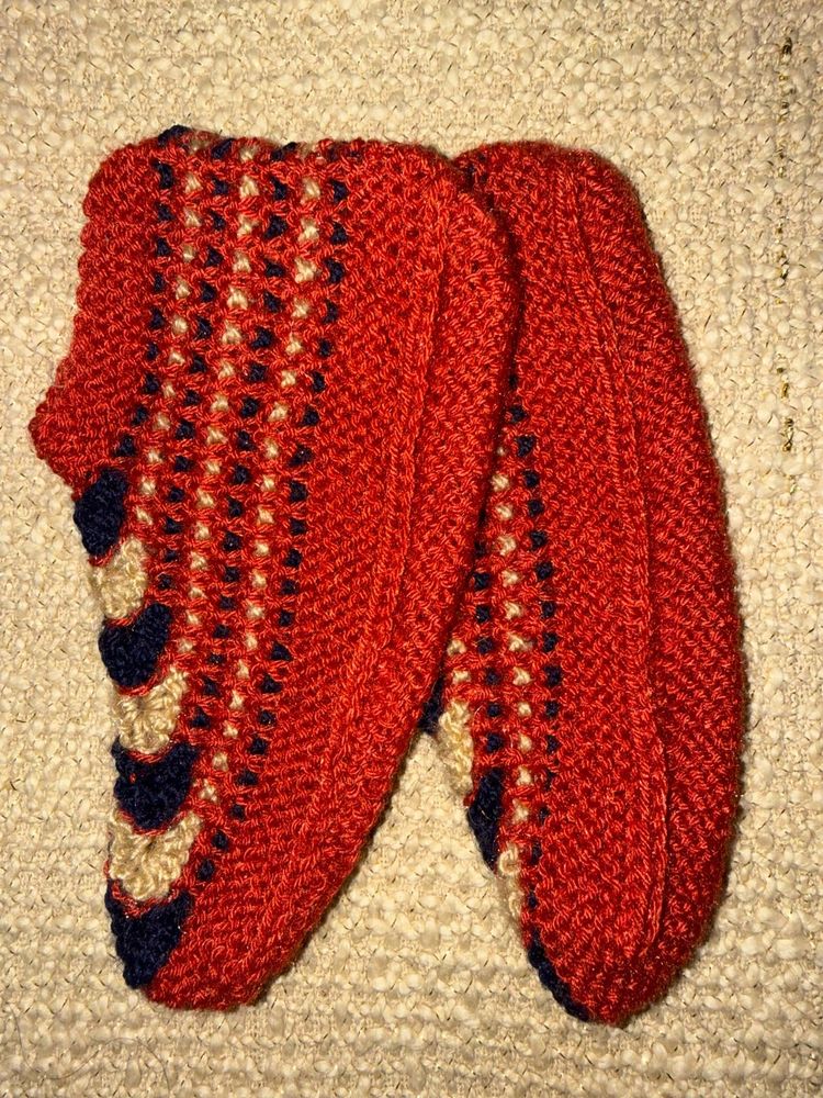Hand knitted woollen Socks