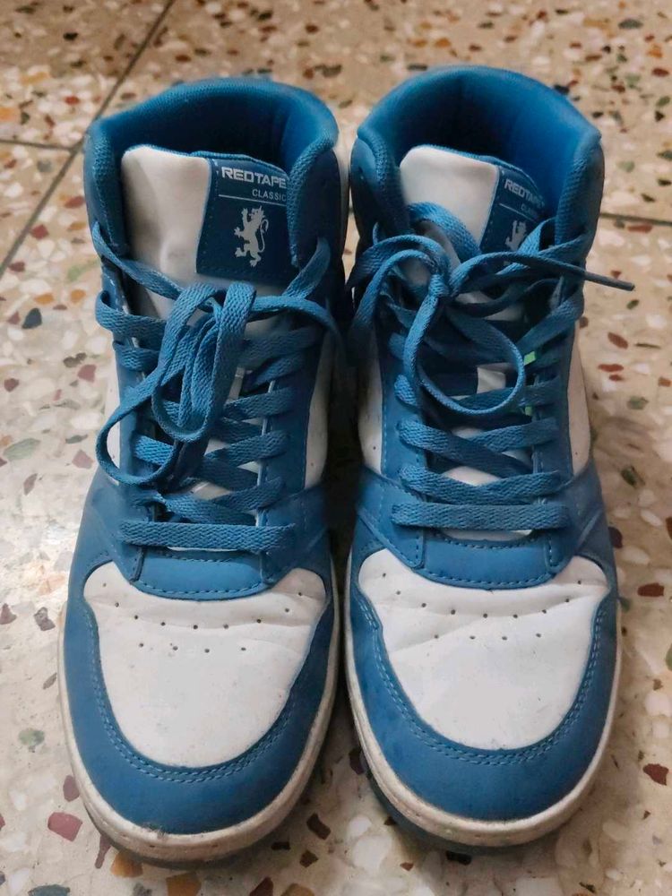 Red Tape Blue High-Top Sneakers