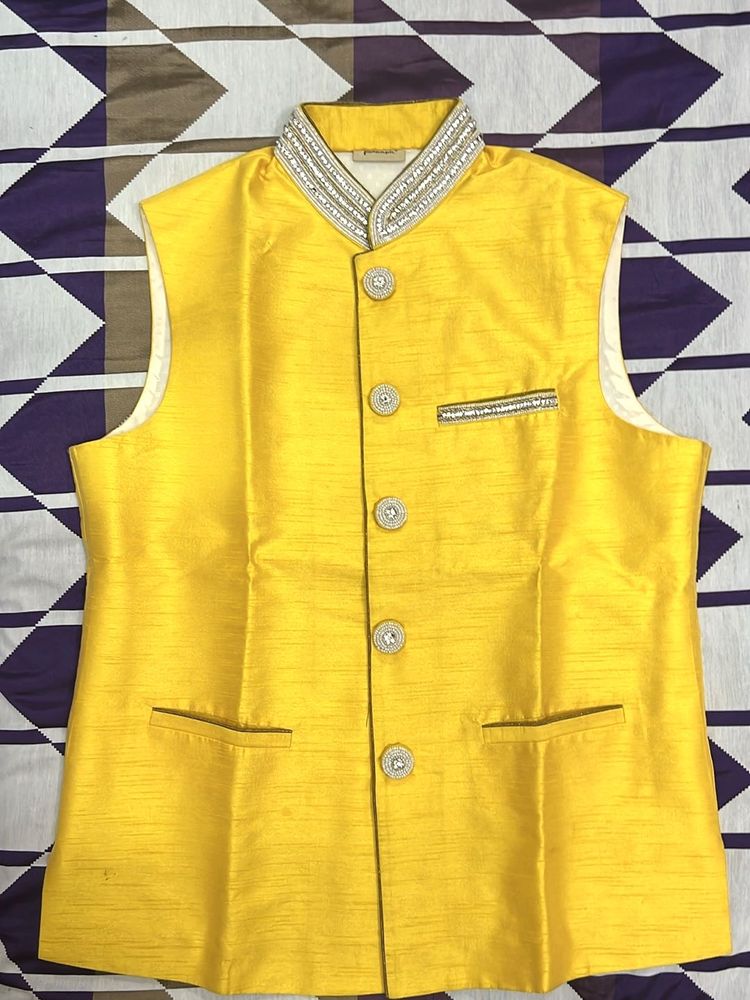 Yellow Ethnic Jacket