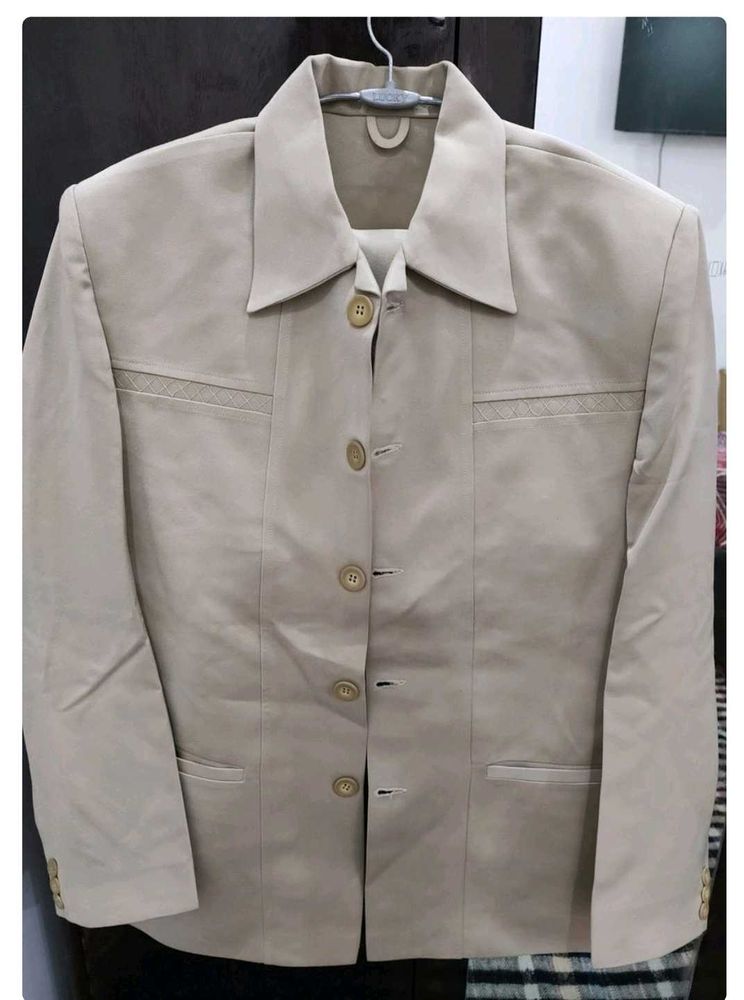 Beige Men Suit