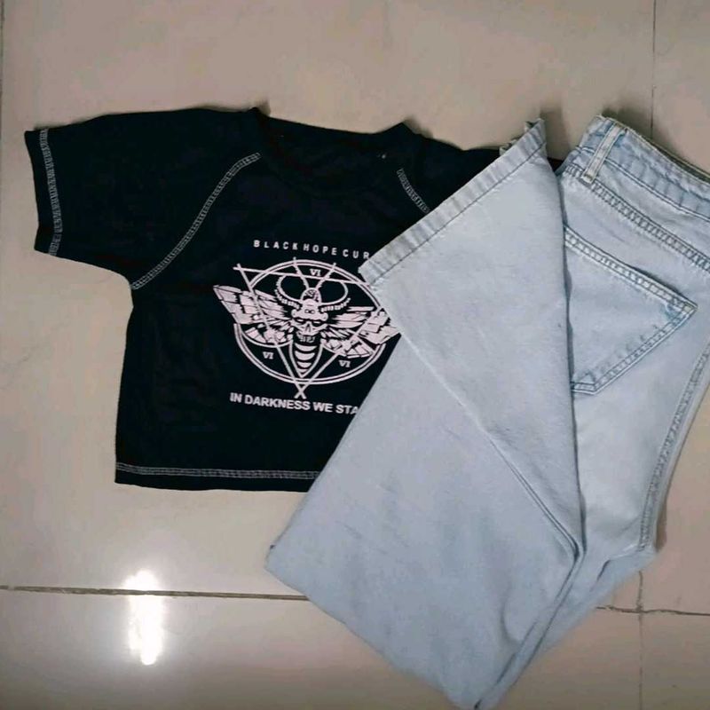 Pirates of Darkness black Crop Tee 🖤