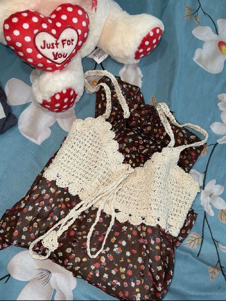 Floral Crochet Top