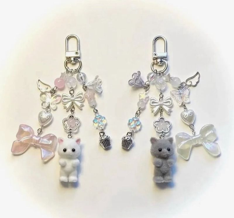 Cute Cat Keychain Charms