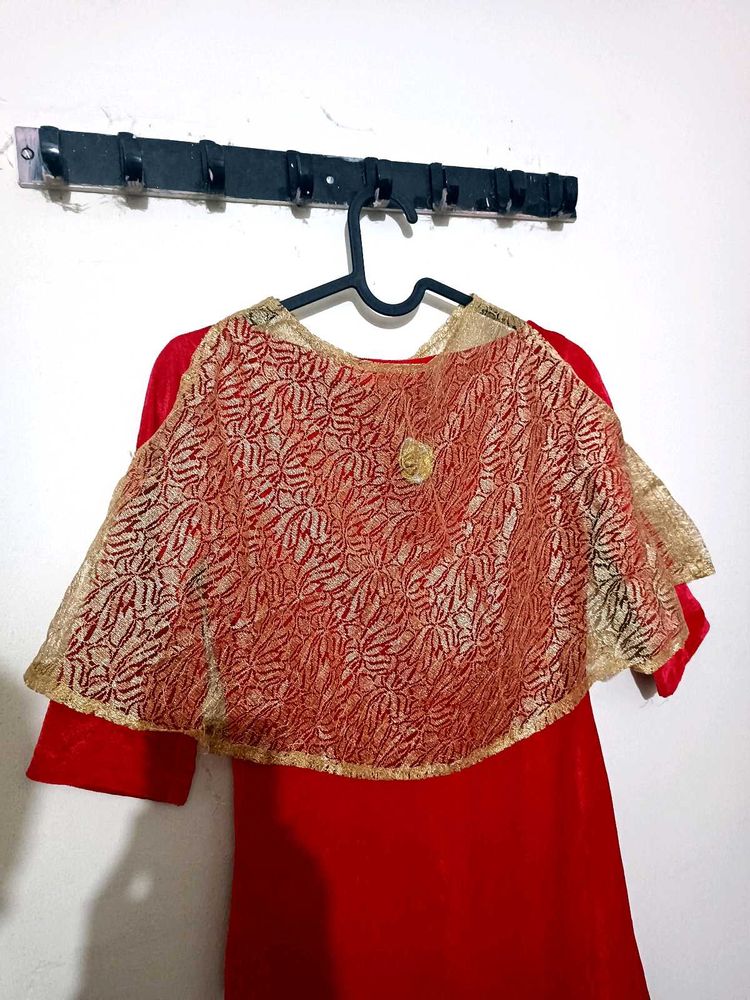 Red &amp; Gold Party Dress