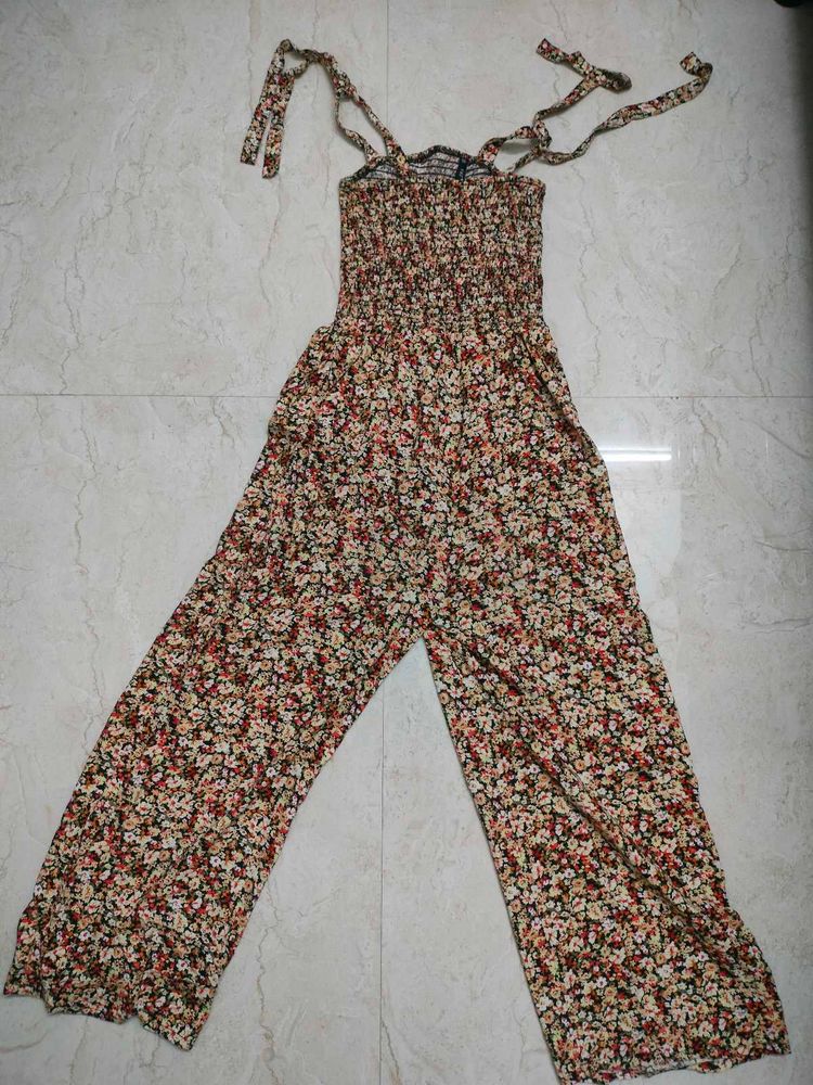 Floral Print Jumpsuit