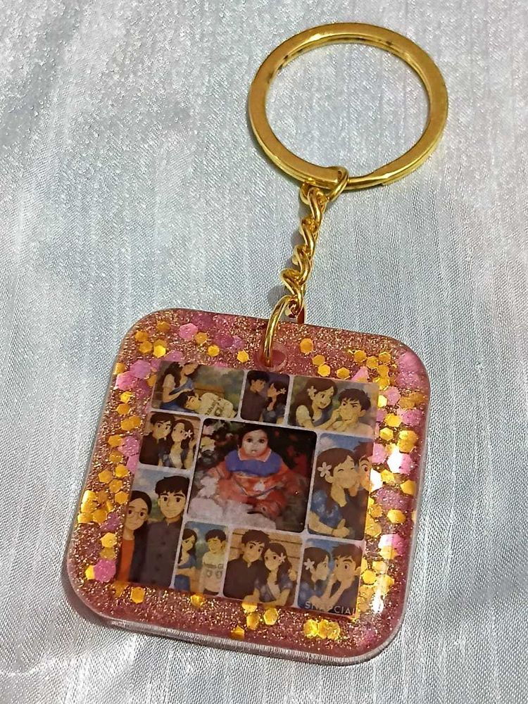Customised Resin Photo Keychains