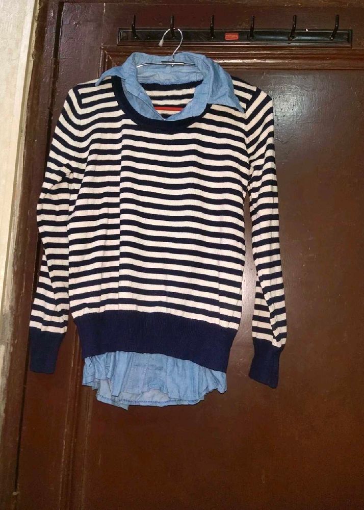 Striped Knit Sweater