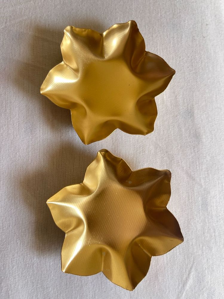 Steel Diwali 🪔 Diya Set Of 2