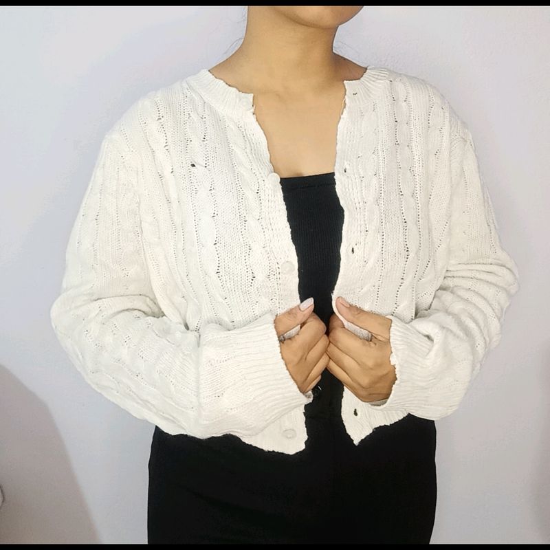 White Cardigan
