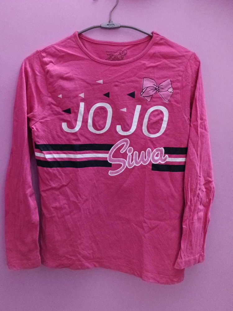 Pink full sleeve Top for Girls 9-11 yrs