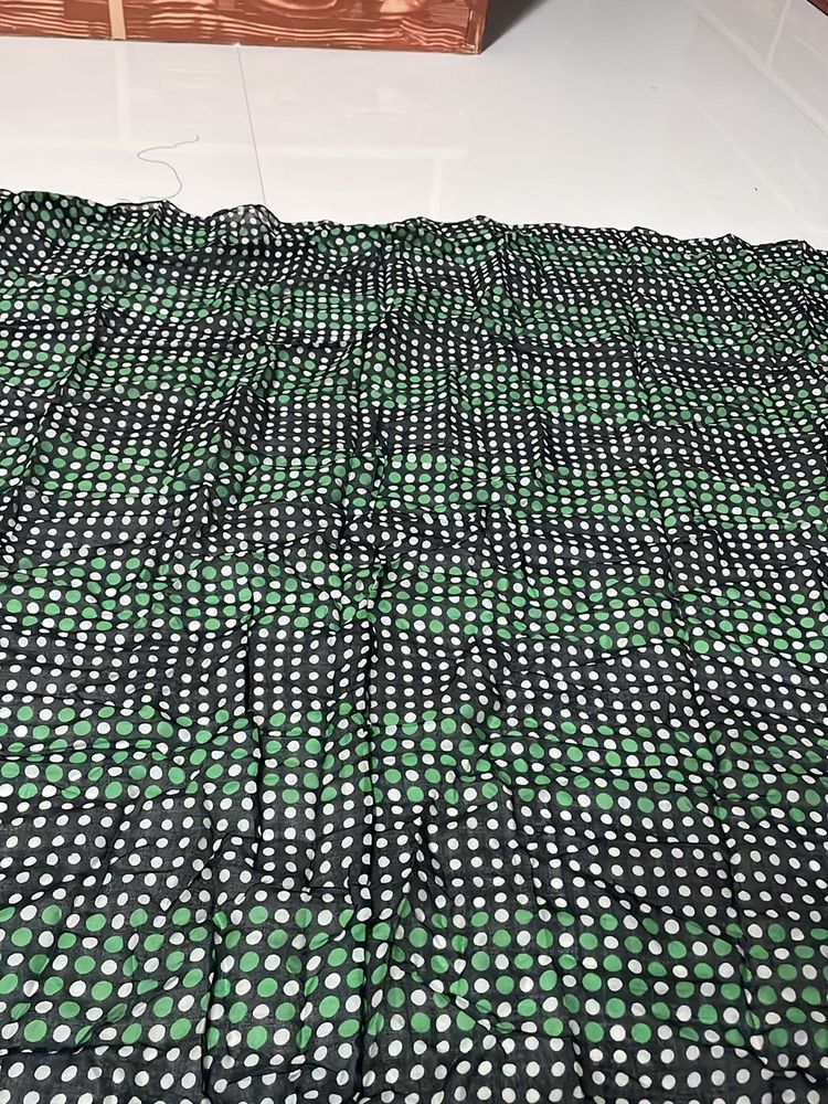 Green Printed Square Scarf