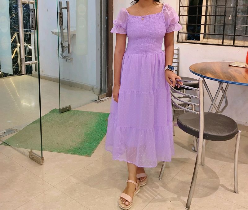 Knee Length Maxi Dress