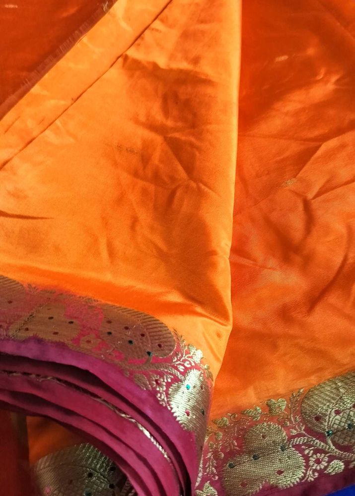 Orange SILK SAREE