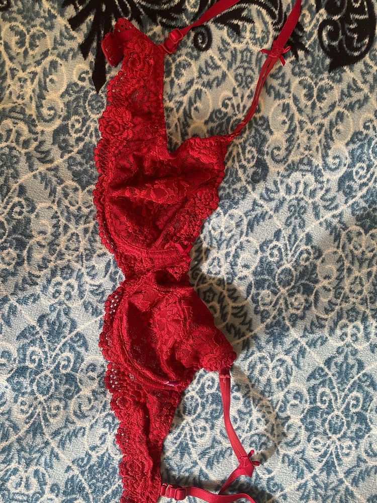 Red Lace Bra