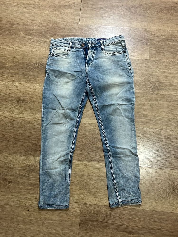 Gas Light Wash Denim Jeans