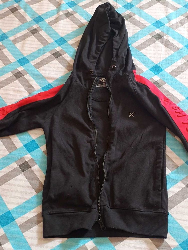 Beautiful Red And Black Winter Jacket