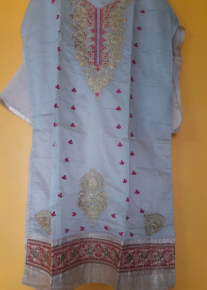 Festive Kurta And Salwar Unstitched