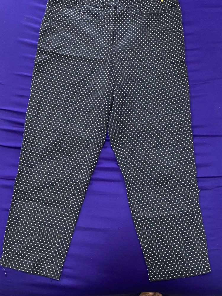 Polka Dot Cropped Pants
