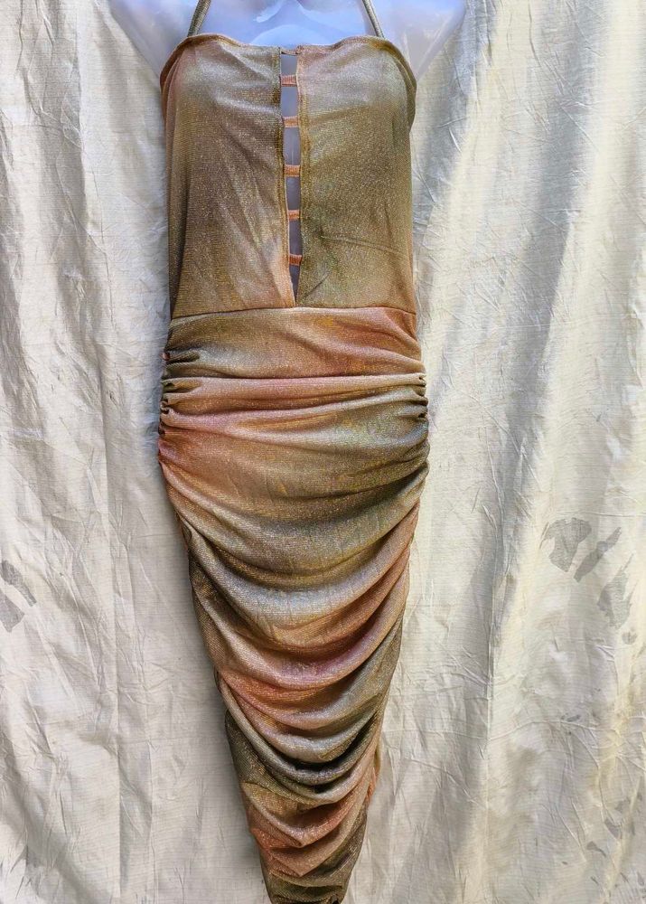 DAMN GORGEOUS RUCHED LONG BODYCON
