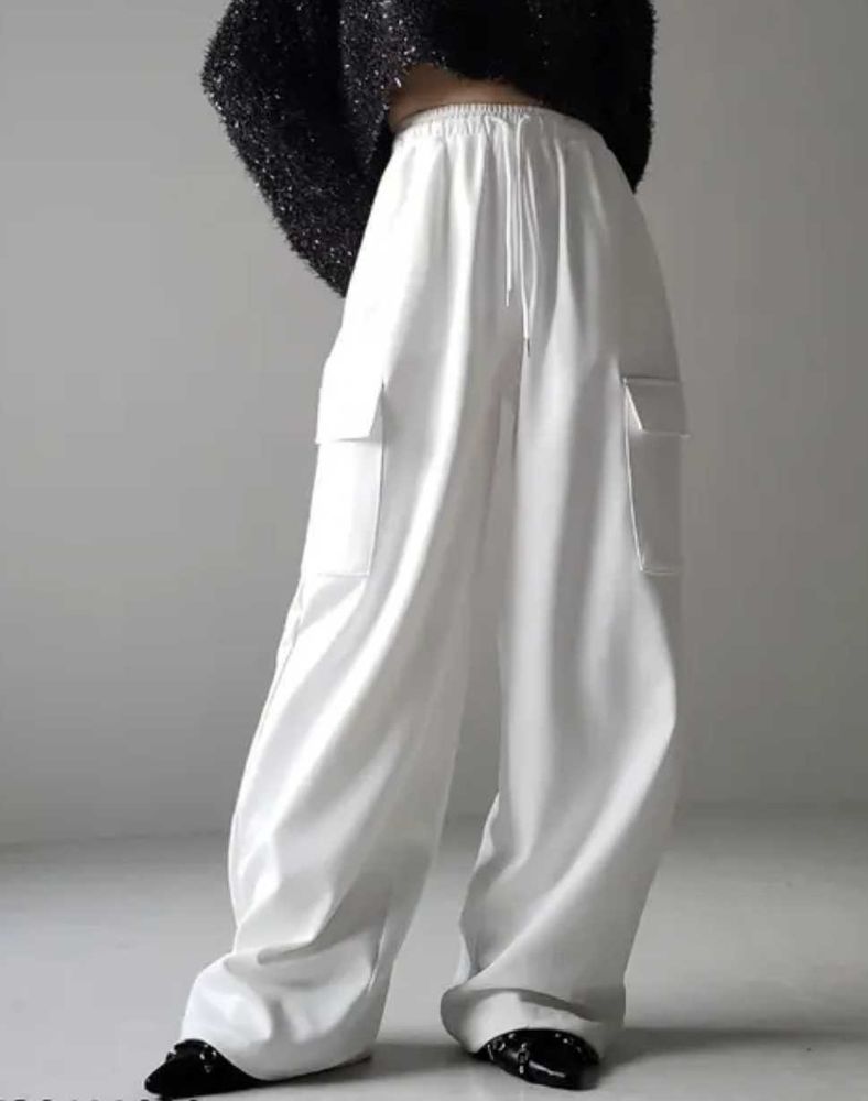 White Cargo Pants
