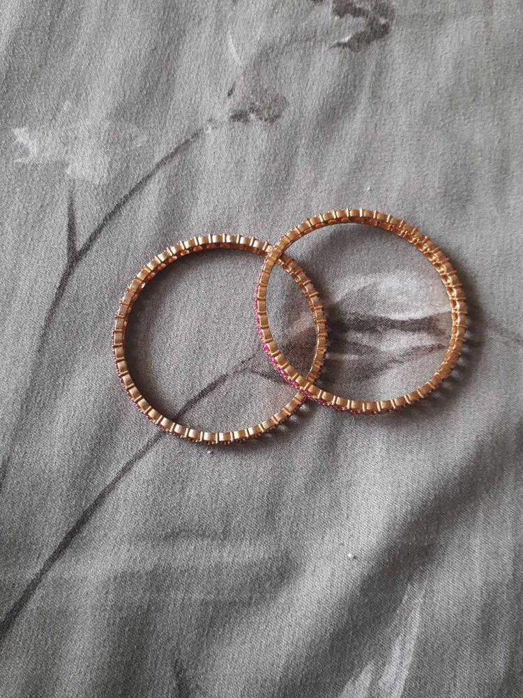 Rose Gold Bangles (Set of 2)