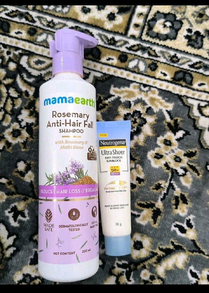 Sunscreen And Shampoo