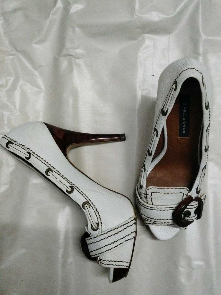 Zara Blanco Heels