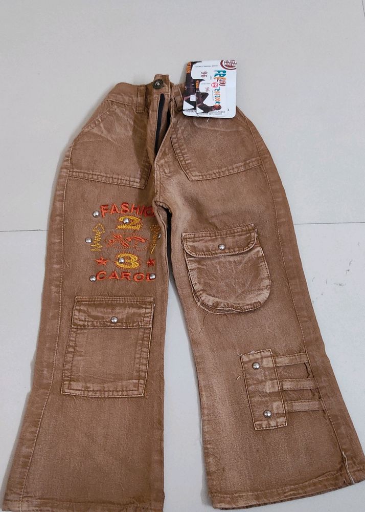 Bell bottom style kids pant