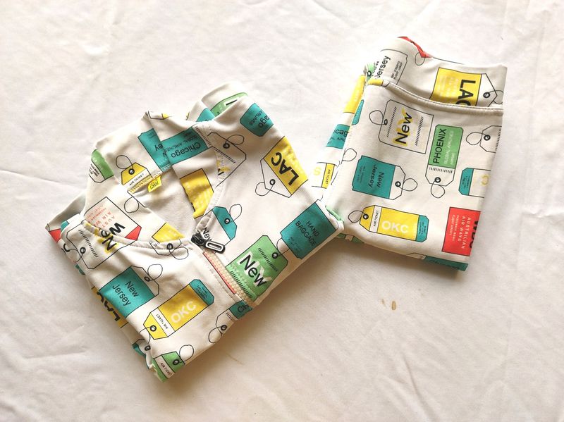 White With Printed Co-ords Sets (Girl&#39;s)