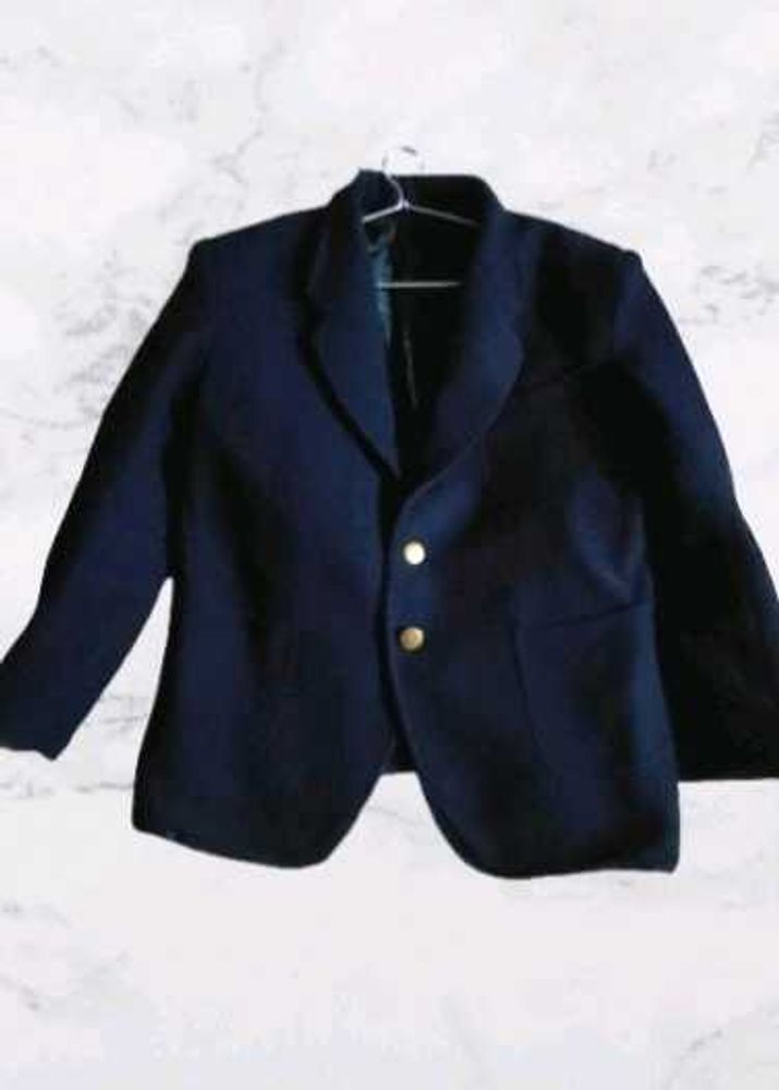 Navy Blazer with Gold Buttons
