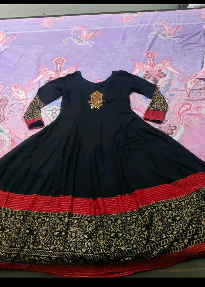 Black Anarkali Kurti