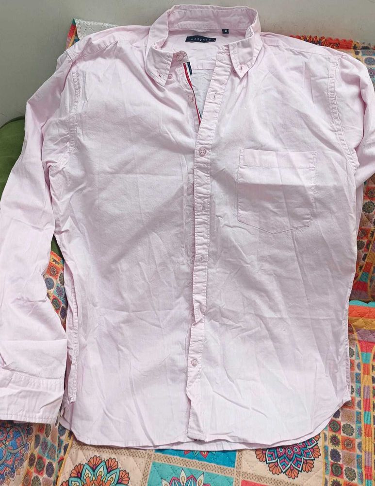 Light Pink Long Sleeve Shirt
