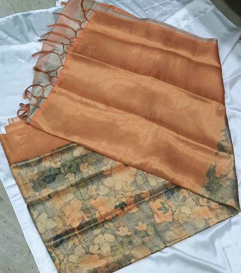 Digital Print Soft Pattu Saree