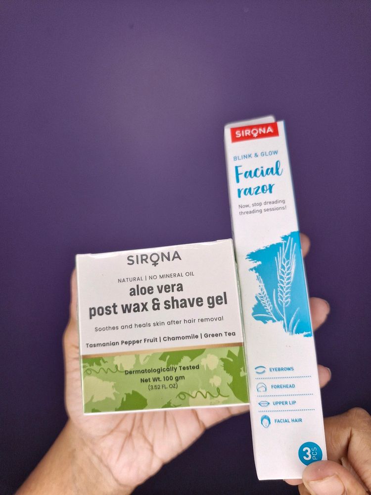 Sirona Aloevera Wax &amp; ShaveGel + Razor