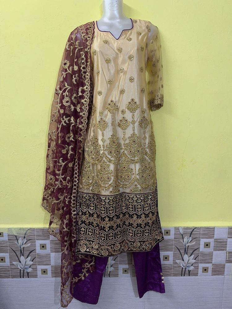 Elegant Embroidered Salwar Suit