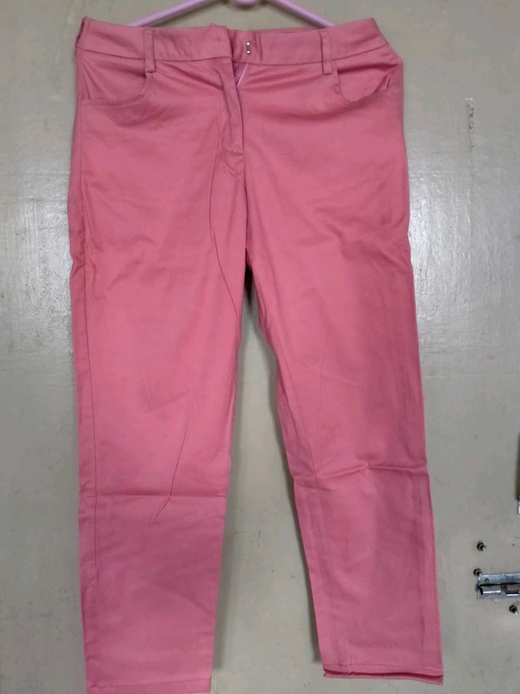 Pink Casual Pants