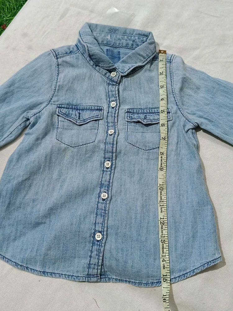 kids denim shirt