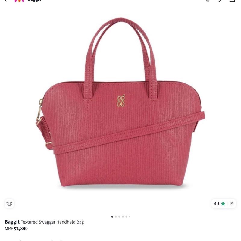 BAGGIT- Pink Handbag