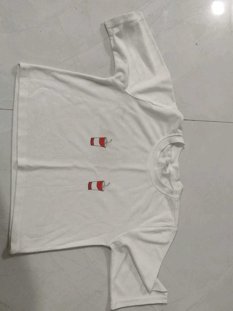 White Tee with Graphic