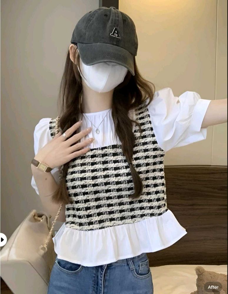 New with tag Pinterest Chic Cute Layered Peplum To