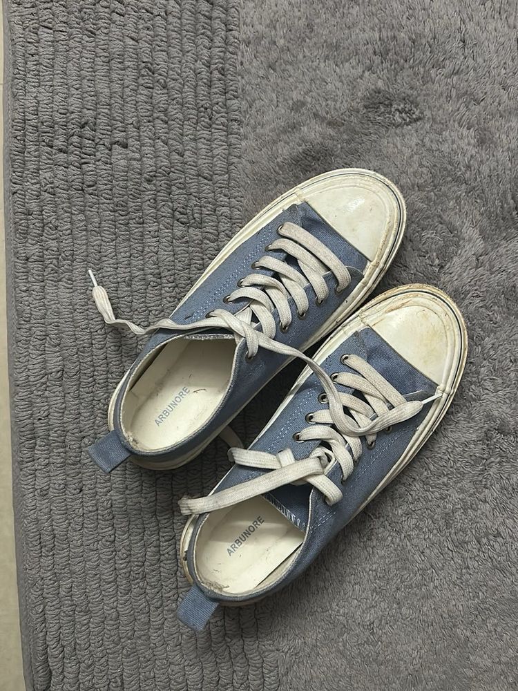 Blue Canvas Sneakers