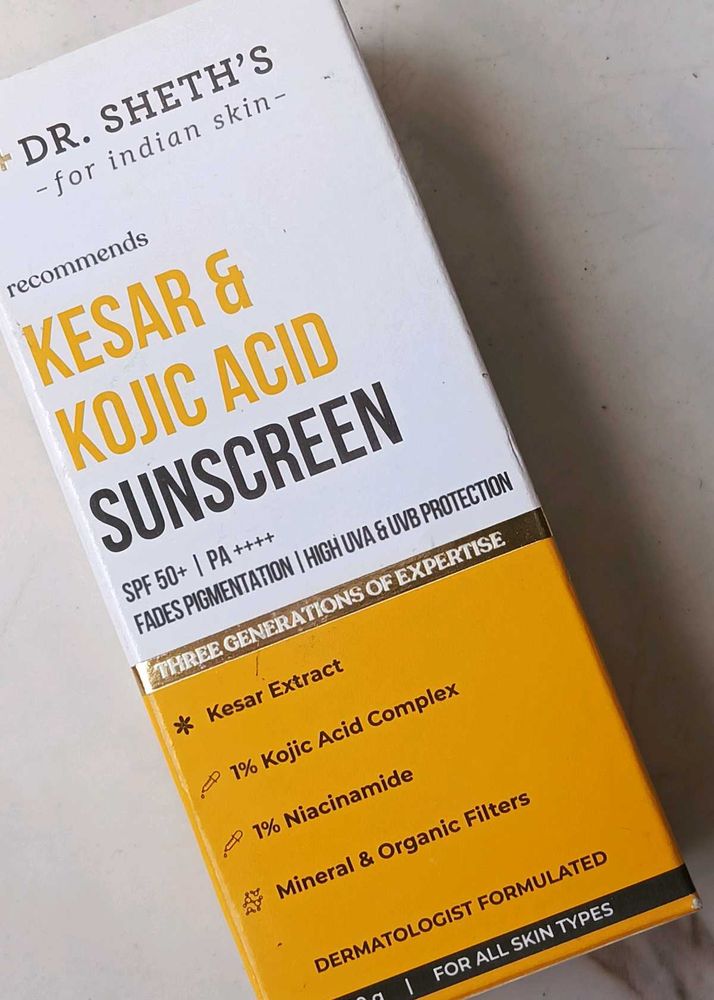 Dr.Seths Kesar &amp; Kojic Acid Sunscreen