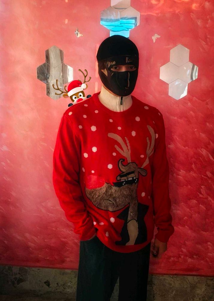 Festive Reindeer Christmas Sweater