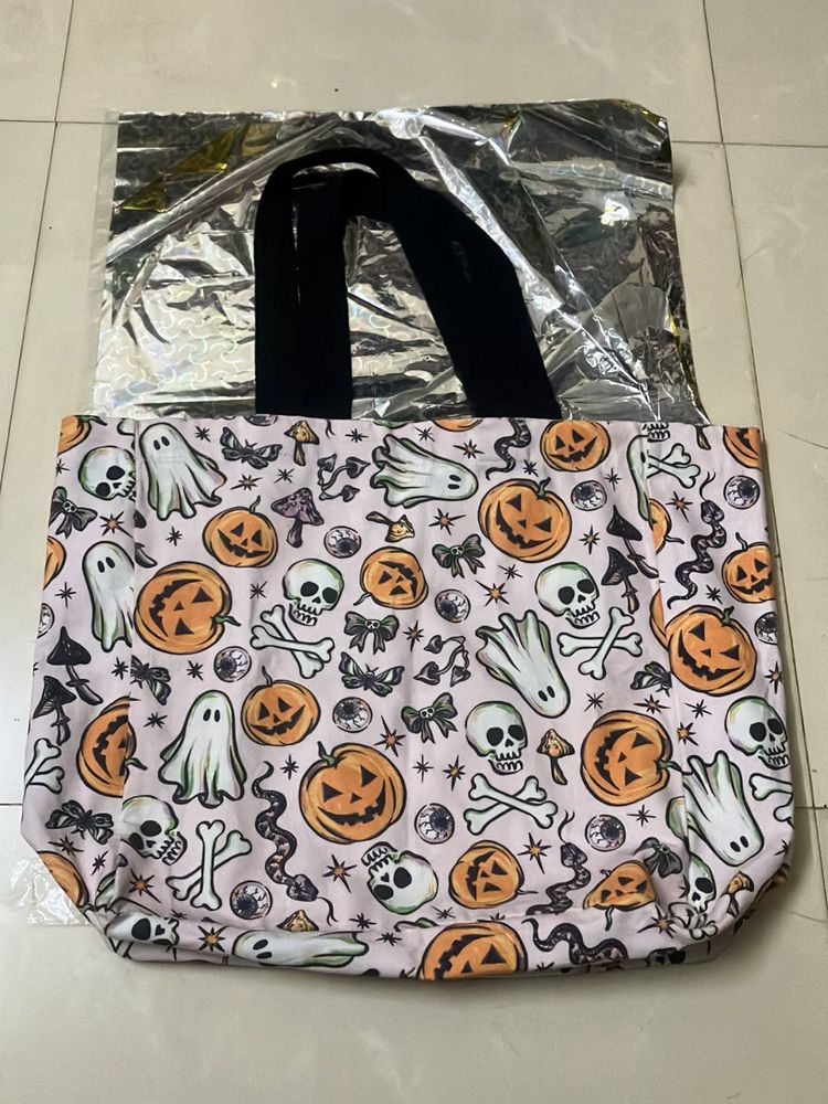 Halloween Print Tote Bag