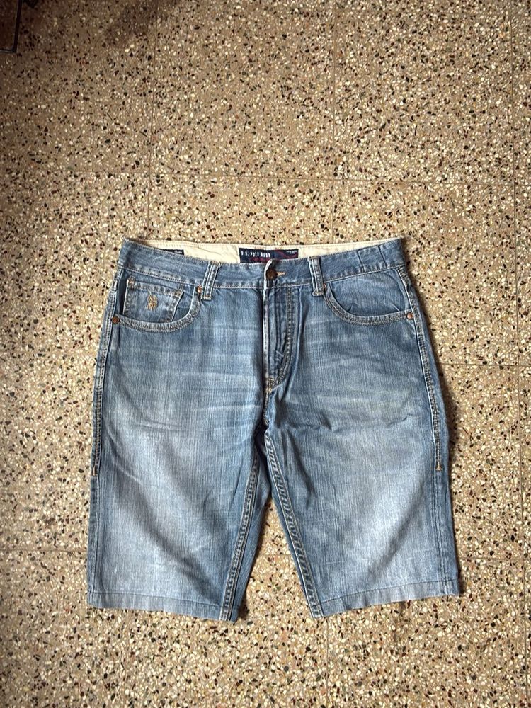 Light Blue Wash Demon Jorts