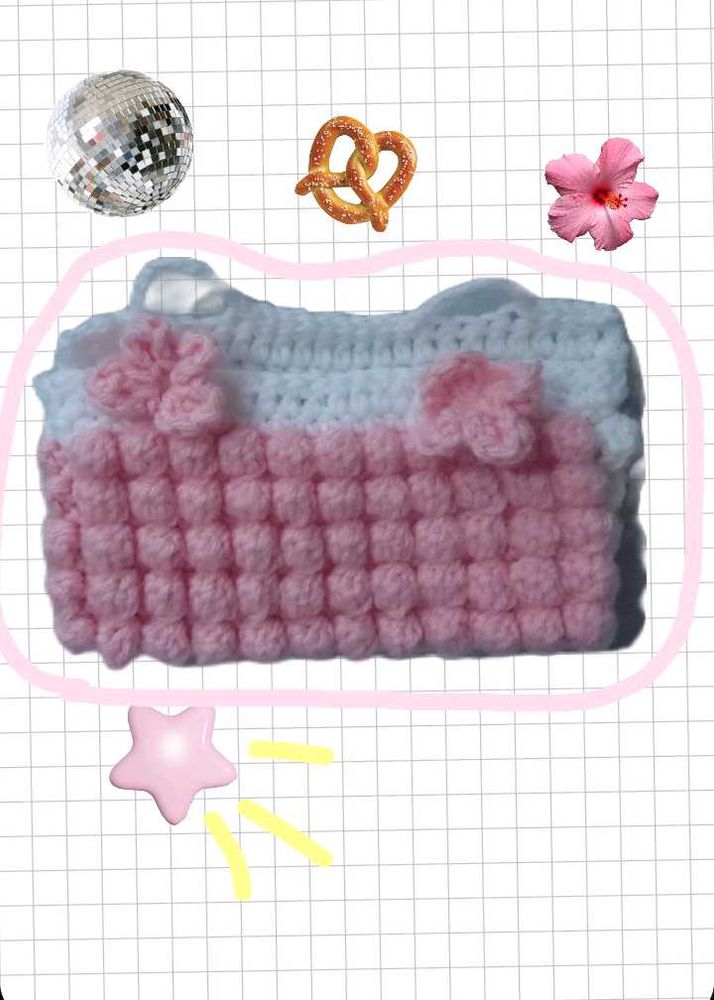 crochet handmade pencil pouch₊˚⊹ ᰔ