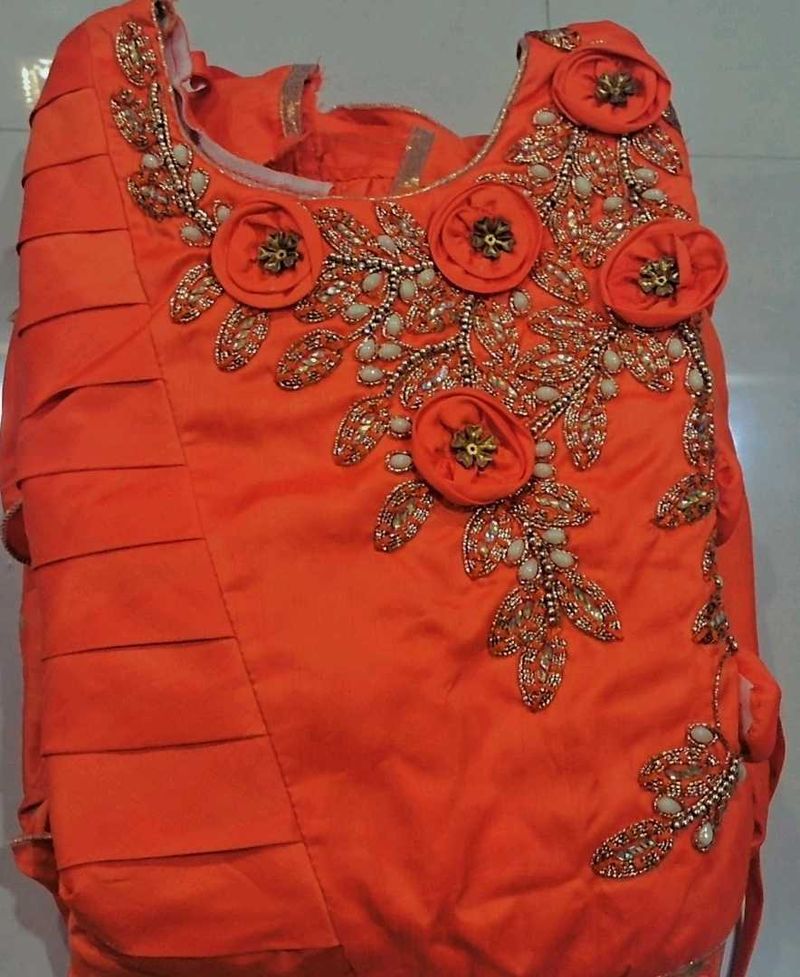 Orange Party Dress