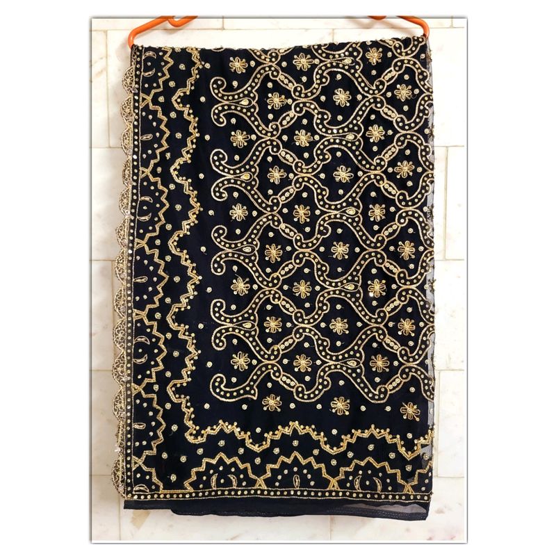 Gold &amp; Black Saree